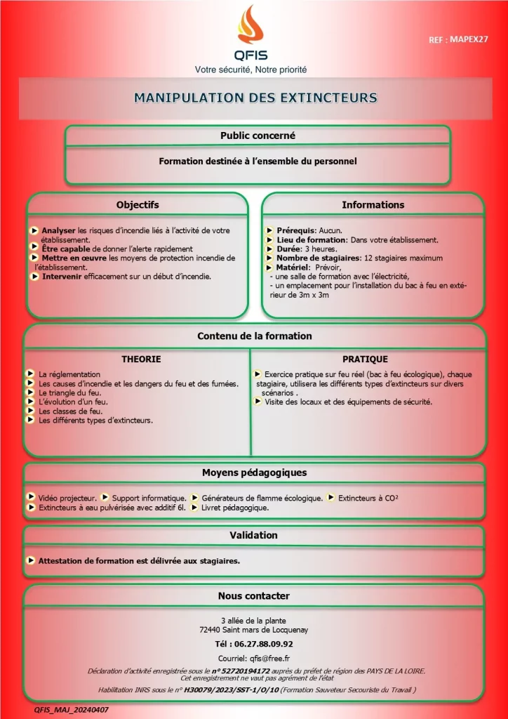 Formation manipulation d'extinteur_QFIS